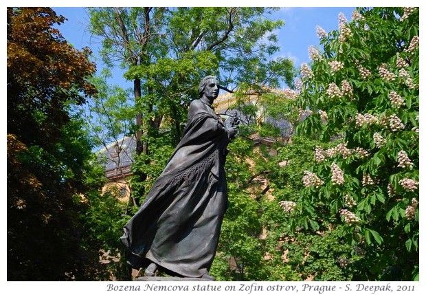 Bozena Nemcova statue, Zofen ostrov, Prague - images by S. Deepak