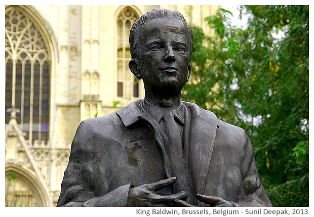 King Baldwin statue, Brussels, Belgium - images by Sunil Deepak, 2013