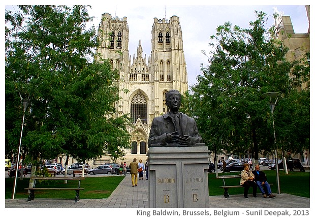 King Baldwin statue, Brussels, Belgium - images by Sunil Deepak, 2013