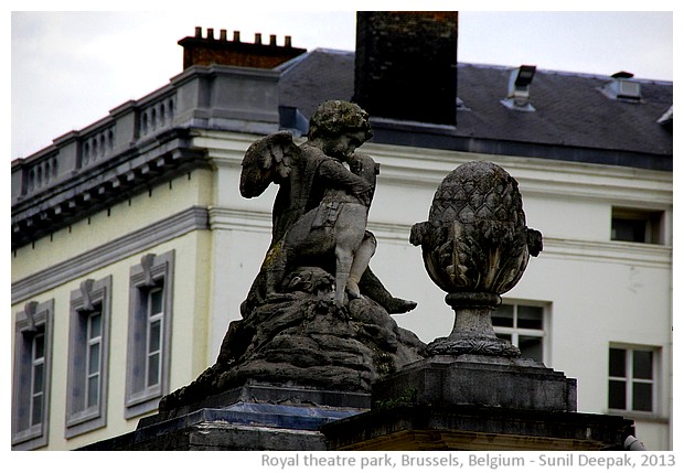 Royal theatre park, Brussels, Belgium - images by Sunil Deepak, 2013