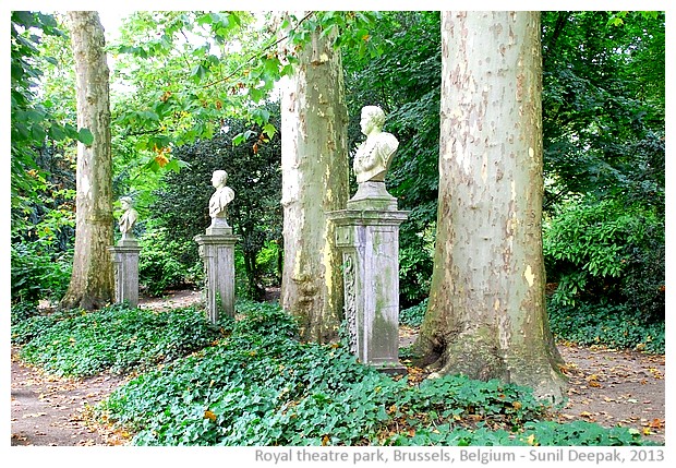 Royal theatre park, Brussels, Belgium - images by Sunil Deepak, 2013