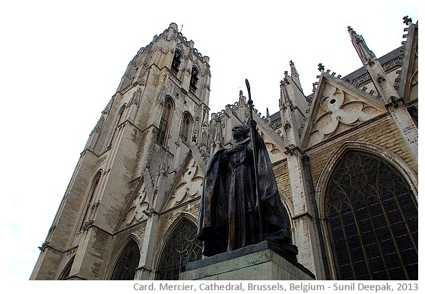 Cardinal Mercier, Cathedral, Brussels, Belgium - images by Sunil Deepak, 2013