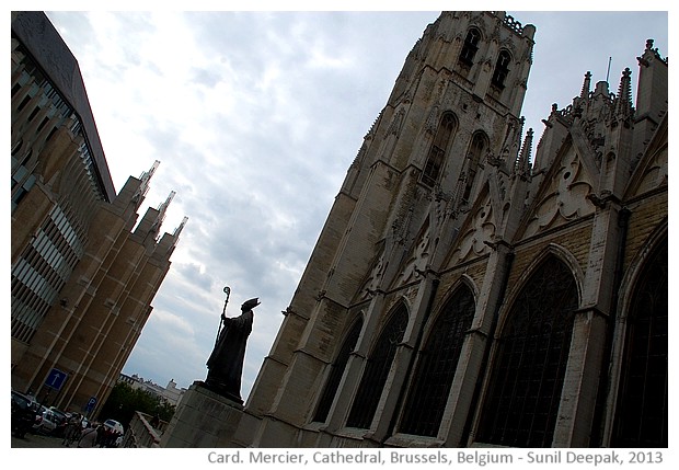 Cardinal Mercier, Cathedral, Brussels, Belgium - images by Sunil Deepak, 2013