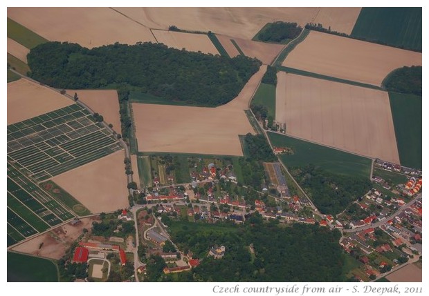 Fields around Prague from air - S. Deepak, 2011