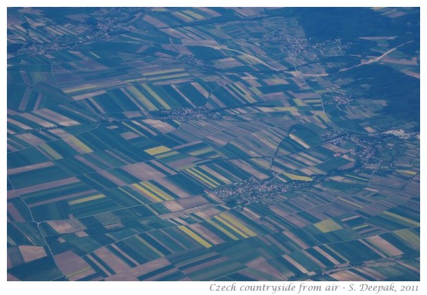 Fields around Prague from air - S. Deepak, 2011