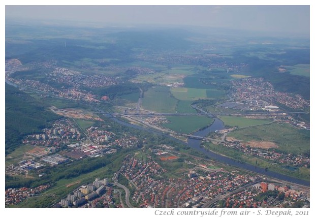 Fields around Prague from air - S. Deepak, 2011
