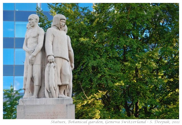 4 statues, Geneva, Switzerland - S. Deepak, 2011