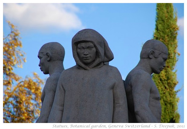 4 statues, Geneva, Switzerland - S. Deepak, 2011