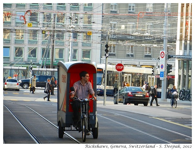 Rickshaws in Geneva, Switzerland - S. Deepak, 2012