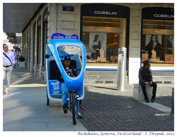 Rickshaws in Geneva, Switzerland - S. Deepak, 2012