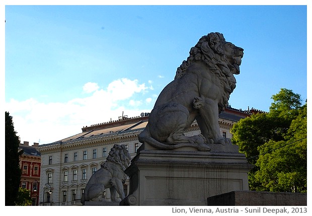 Vienna lion, Austria - images by Sunil Deepak, 2013