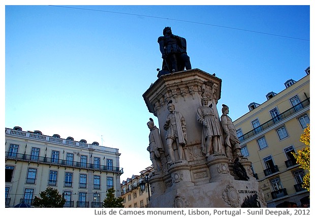 Luis de Camoes monument, Lisbon, Portugal - images by Sunil Deepak, 2012