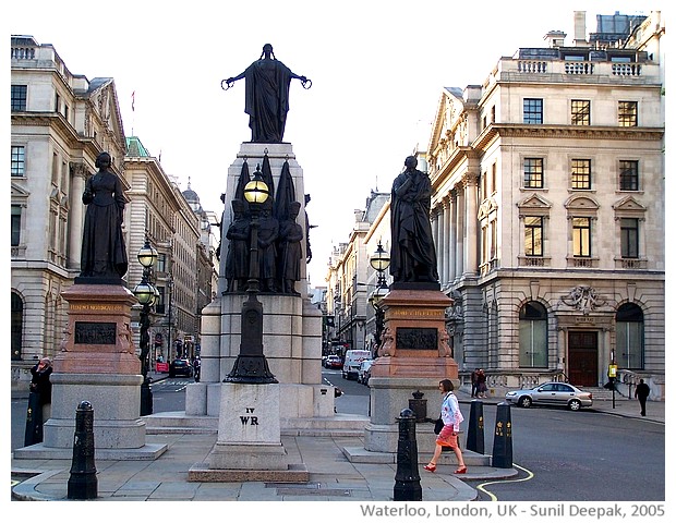 Trafalgar square, London, UK - images by Sunil Deepak, 2005