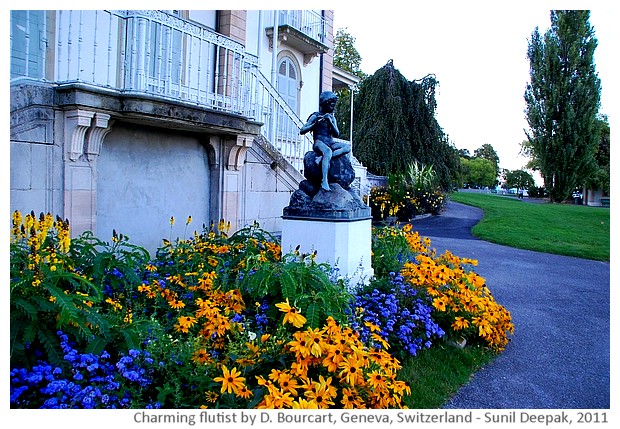 Flute player nude boy by Daniel Boucart, Geneva, Switzerland - images by Sunil Deepak, 2014