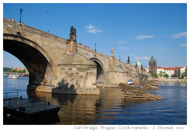 Statues on the old Carl bridge, Prague, Czech republic - S. Deepak, 2011