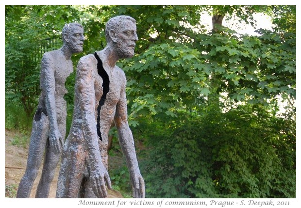 Monument to victims of communism, Prague Czech republic - images by S. Deepak