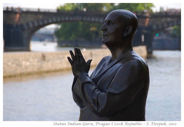 Statue of an Indian guru, Prague Czech Republic - Images by S. Deepak