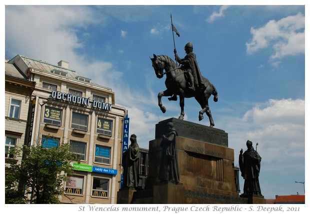 St Wencelas monument, Prague, Czech Republic - images by S. Deepak