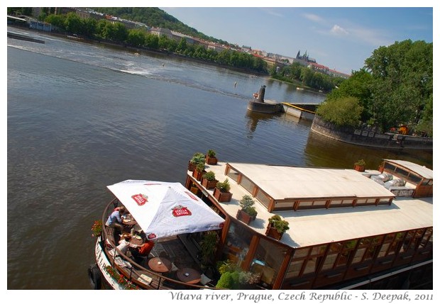 Boats on Vltava river, Prague, Czech - S. Deepak, 2011