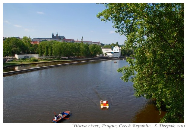 Boats on Vltava river, Prague, Czech - S. Deepak, 2011