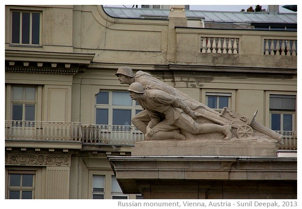 Russian monument, Vienna, Austria - images by Sunil Deepak, 2013