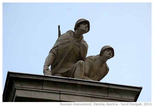 Russian monument, Vienna, Austria - images by Sunil Deepak, 2013