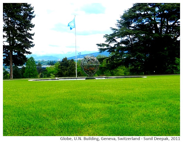 Life globe for Woodrow Wilson, Geneva, Switzerland - images by Sunil Deepak, 2011