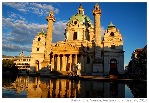 Karlskirche, Vienna, Austria - images by Sunil Deepak, 2013