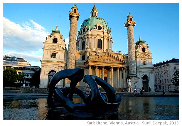 Karlskirche, Vienna, Austria - images by Sunil Deepak, 2013