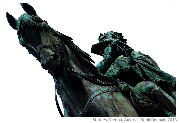 Statues in Vienna, Austria - images by Sunil Deepak, 2013