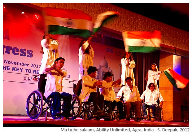 Bandemataram dance by Ability Unlimited, Agra, India - S. Deepak, 2012