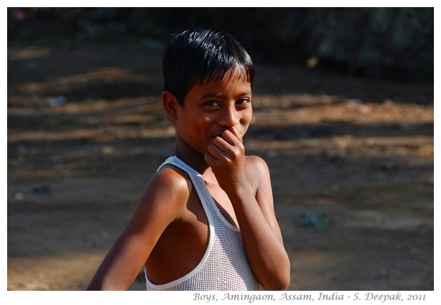 Boys, Amingaon, Assam, India - images by S. Deepak