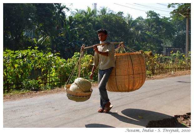 Village life, Amingaon, Assam, India - images by S. Deepak