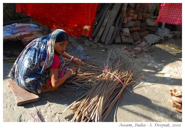 Village life, Amingaon, Assam, India - images by S. Deepak