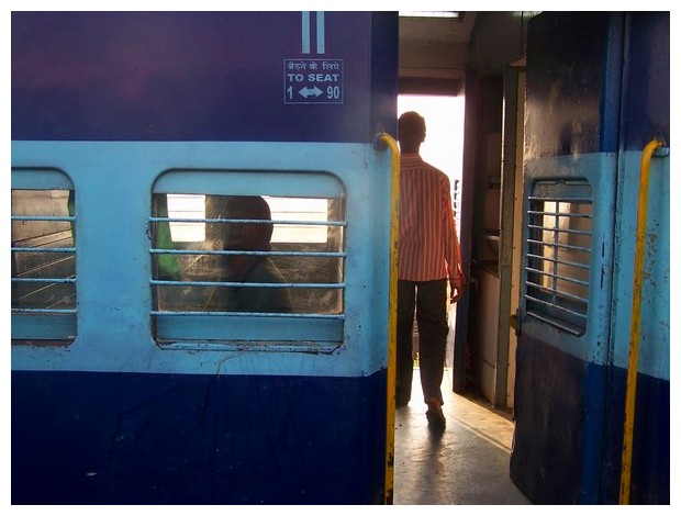 Train journey, Koraput, Orissa, India
