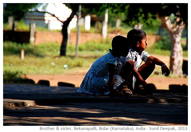 Boy and girl, Bidar Karnataka, India - images by Sunil Deepak, 2013