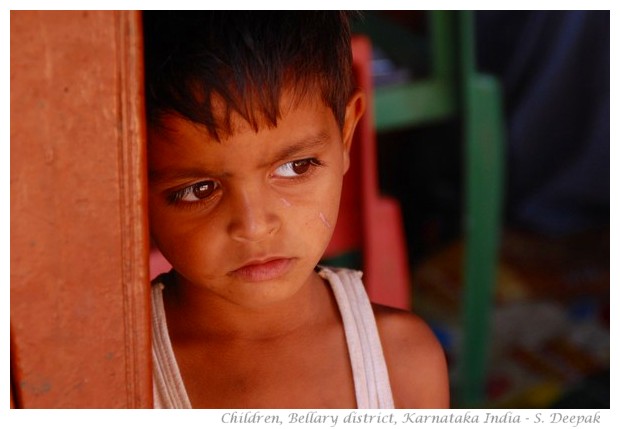 Children, Bellary district, Karnataka India - images by S. Deepak