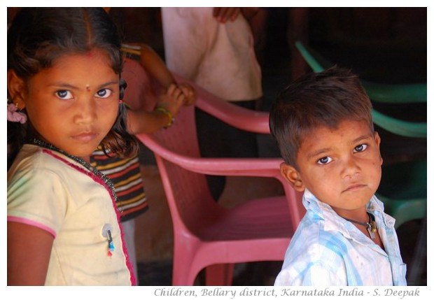 Children, Bellary district, Karnataka India - images by S. Deepak