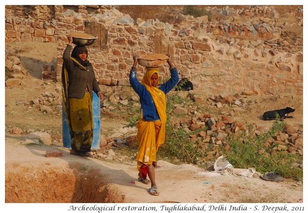 Archeological restoration Tughlakabad, Delhi - S. Deepak, 2011