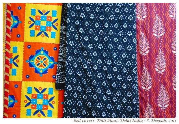 Beautiful bed covers, Dilli Haat, Delhi India - S. Deepak, 2011