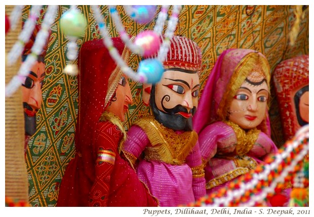 Rajasthani puppets in Dilli Haat,Delhi - S. Deepak, 2011