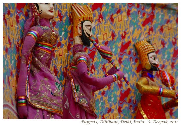 Rajasthani puppets in Dilli Haat,Delhi - S. Deepak, 2011