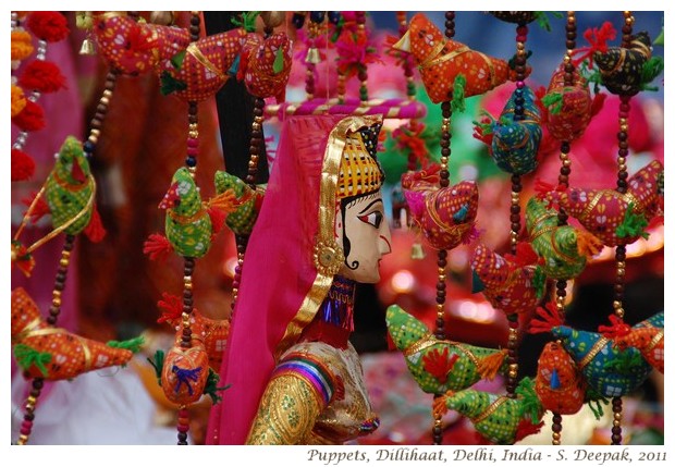 Rajasthani puppets in Dilli Haat,Delhi - S. Deepak, 2011