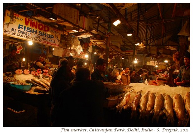 Fish market, Chitranjan Park Delhi - S. Delhi, 2011