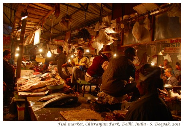 Fish market, Chitranjan Park Delhi - S. Delhi, 2011