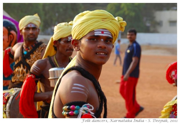 Folk dancers, Karnataka - images by S. Deepak