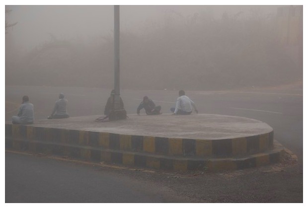 Early morning yoga exercises in Guwahati, Assam, India