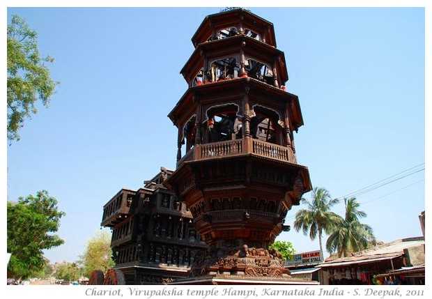 Chariot for God statue, Virupaksha temple, Hampi, India - S. Deepak, 2011