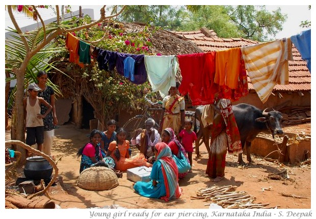 Young girl in village, Karnataka India - images by S. Deepak