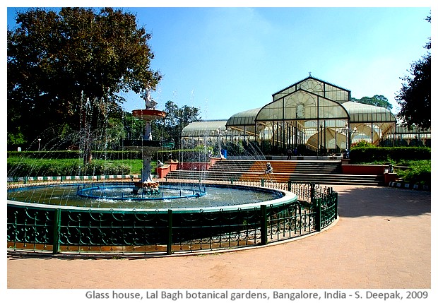 Glass house, Lal Bagh, Bangalore, India - images by Sunil Deepak, 2009